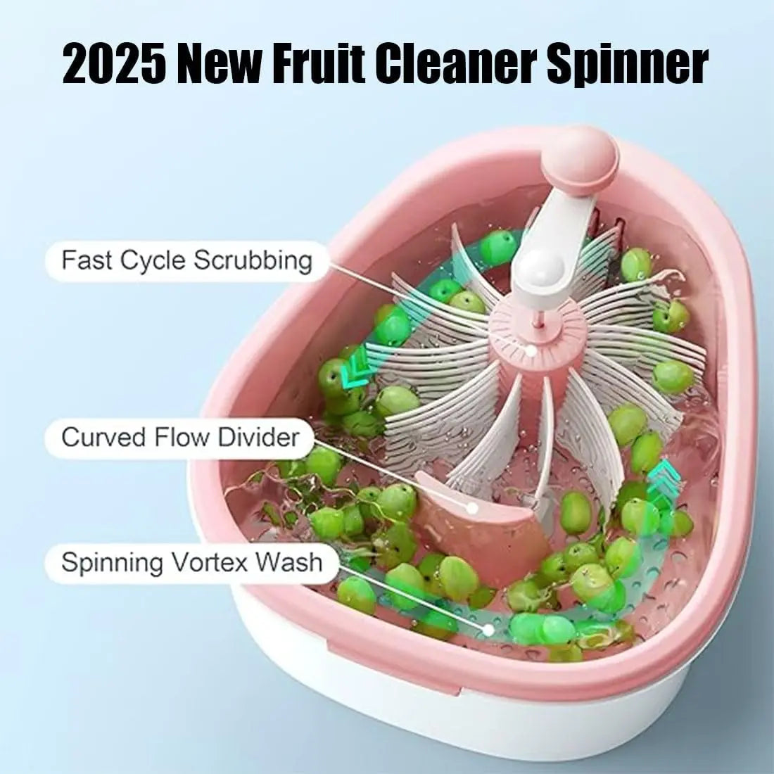 Portable Fruit Washer with Lid