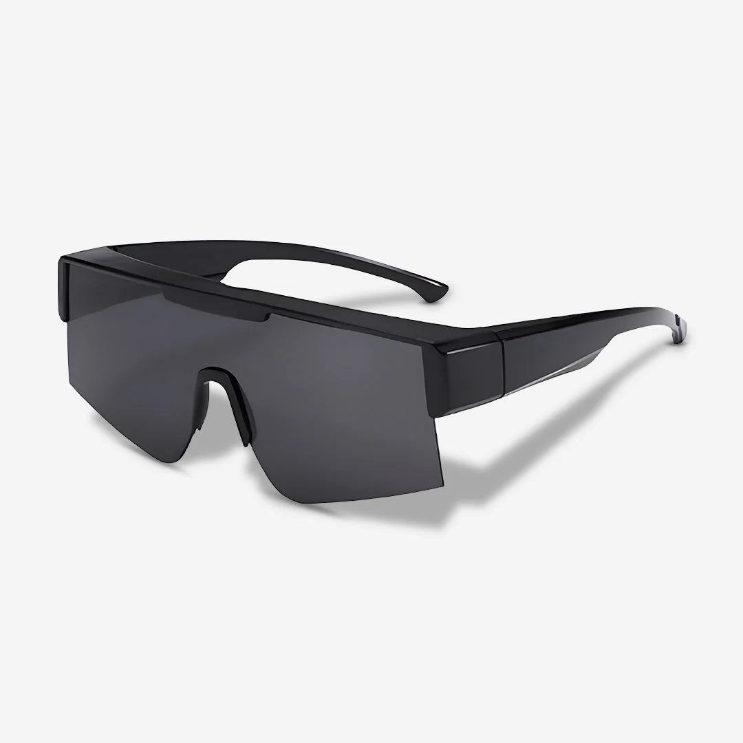 Clip-on Sunglasses (Polarized) – Wear over regular glasses; Unisex; Includes a storage pouch