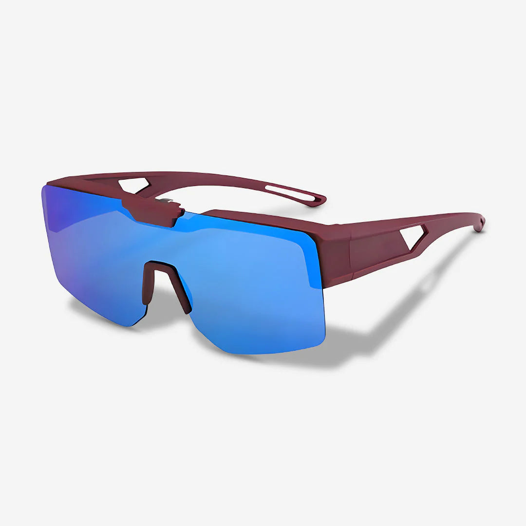 Clip-on Sunglasses (Polarized) – Wear over regular glasses; Unisex; Includes a storage pouch