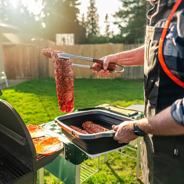 3pc Collapsible BBQ Prep Tub Set