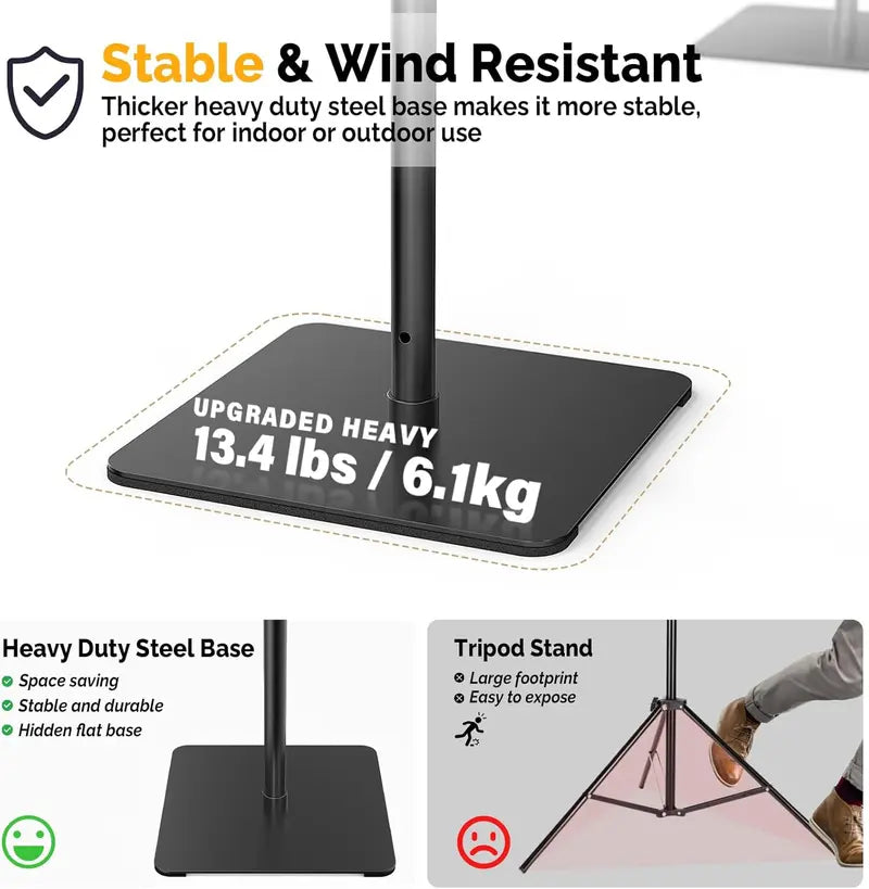8x10-Foot Adjustable Photography Backdrop Stand Set