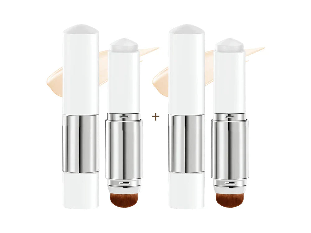 🎉Color-Changing Foundation Stick with Collagen Capsules - Dual-Ended with Detachable Brush