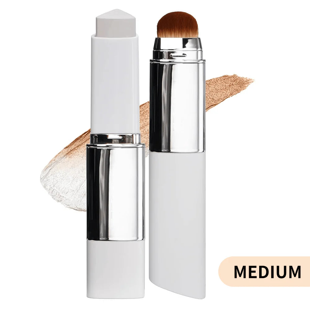 🎉Color-Changing Foundation Stick with Collagen Capsules - Dual-Ended with Detachable Brush