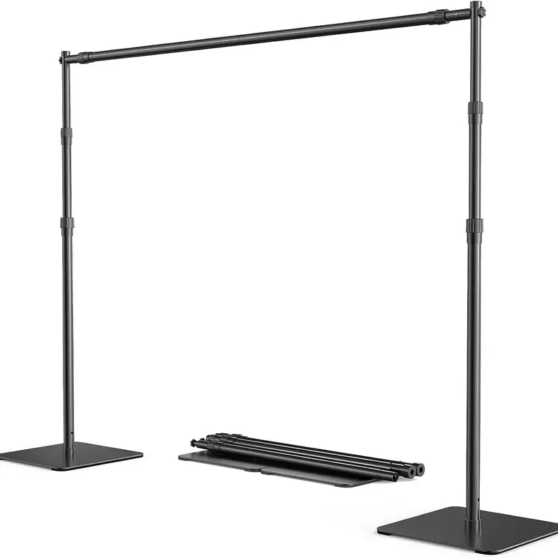 8x10-Foot Adjustable Photography Backdrop Stand Set