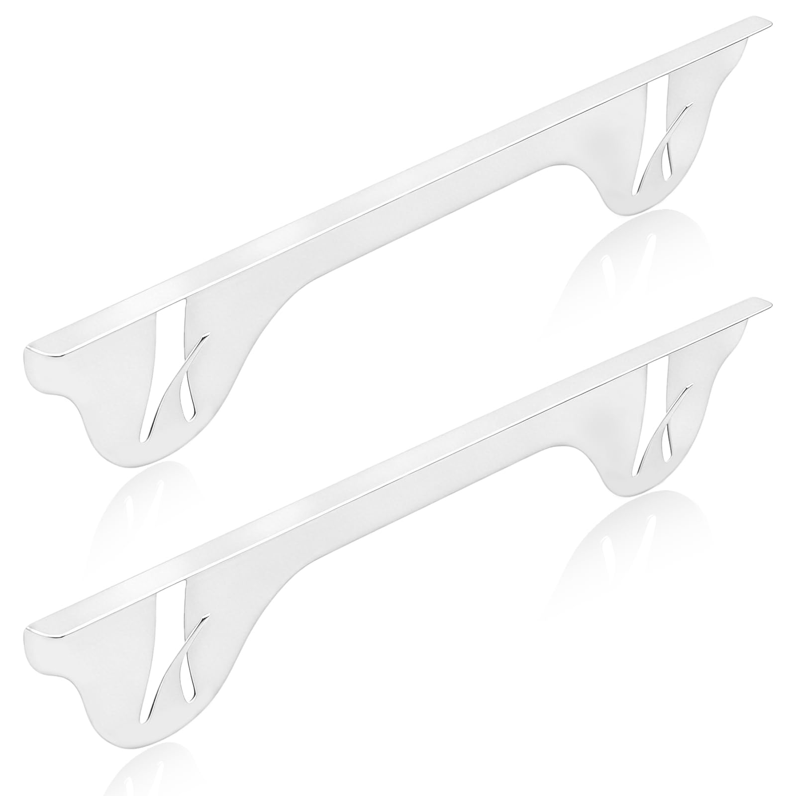 Stainless steel stove gap cover (2 sets, black)