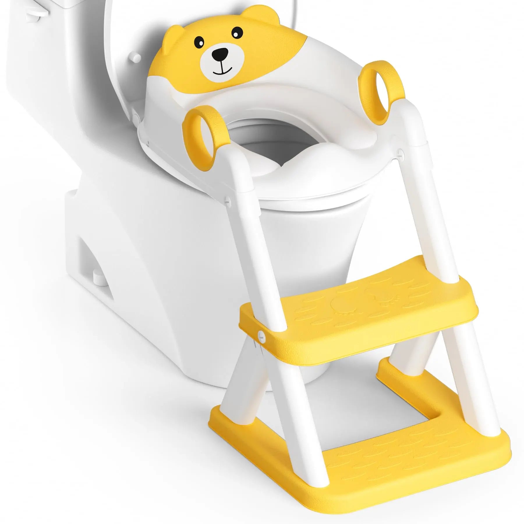 Little Bear Potty Training Seat, Upgraded 2-in-1 Toddler Toilet Seat