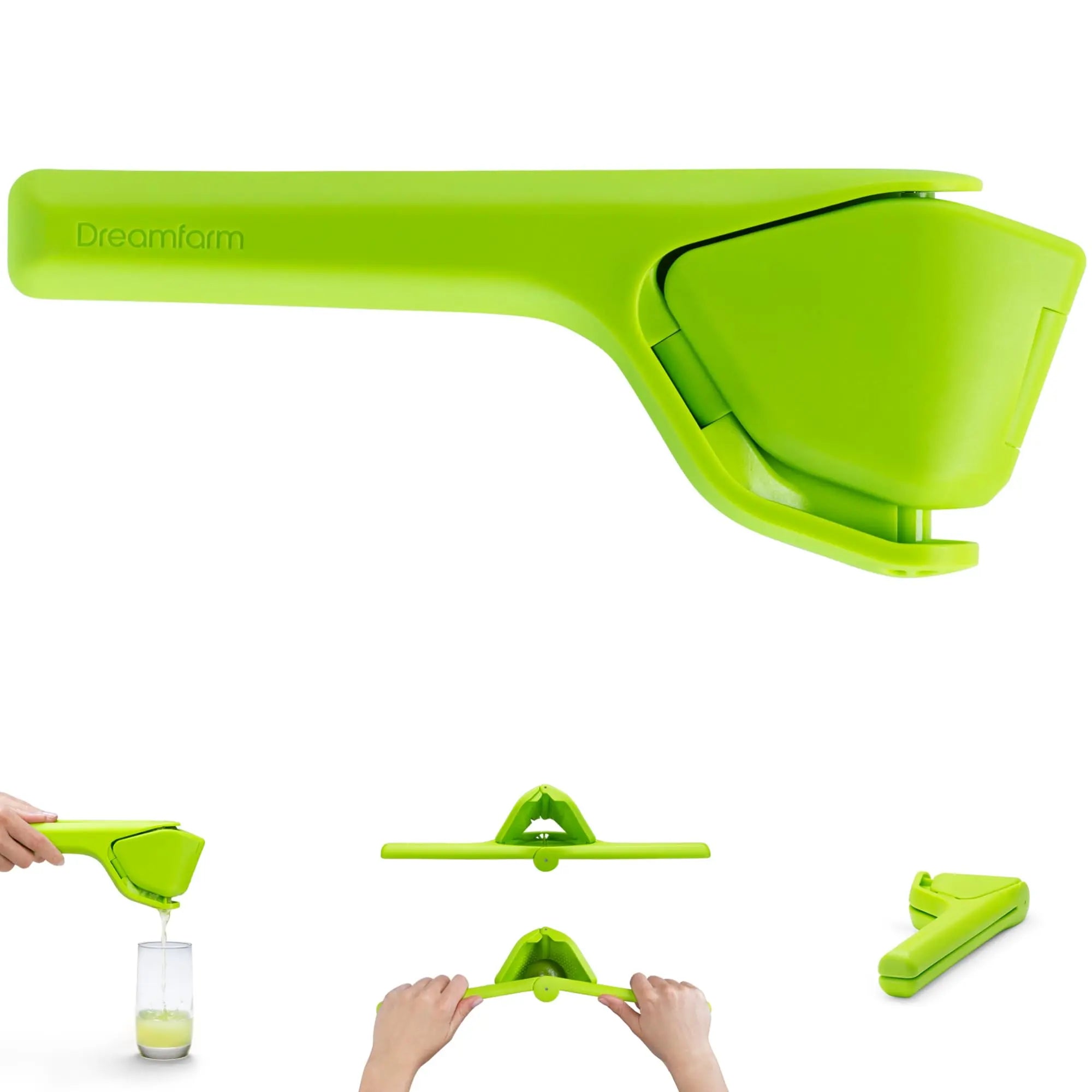 Original orange juice extractor - 11 inches, foldable and flat for storage, suitable for all citrus fruits