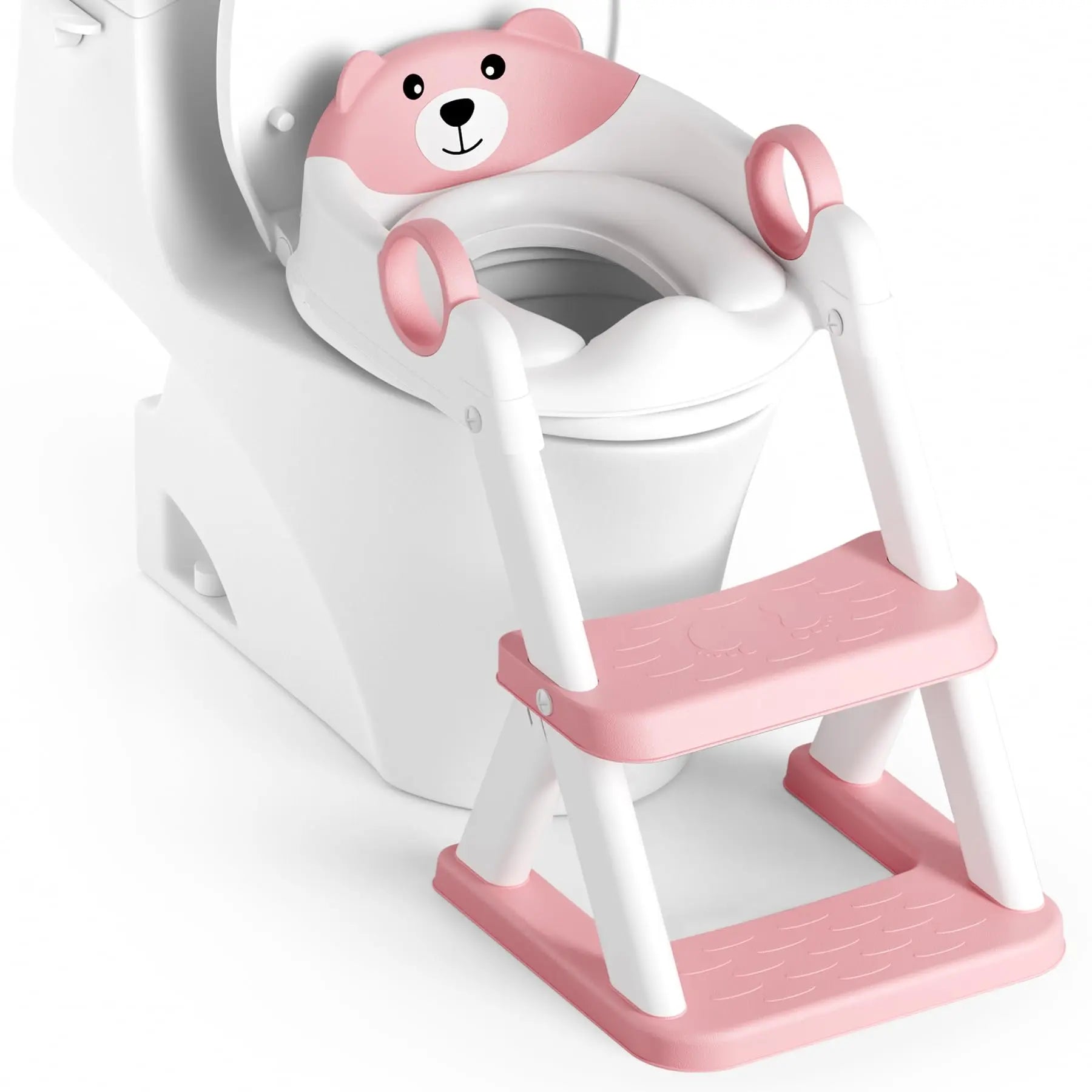 Little Bear Potty Training Seat, Upgraded 2-in-1 Toddler Toilet Seat
