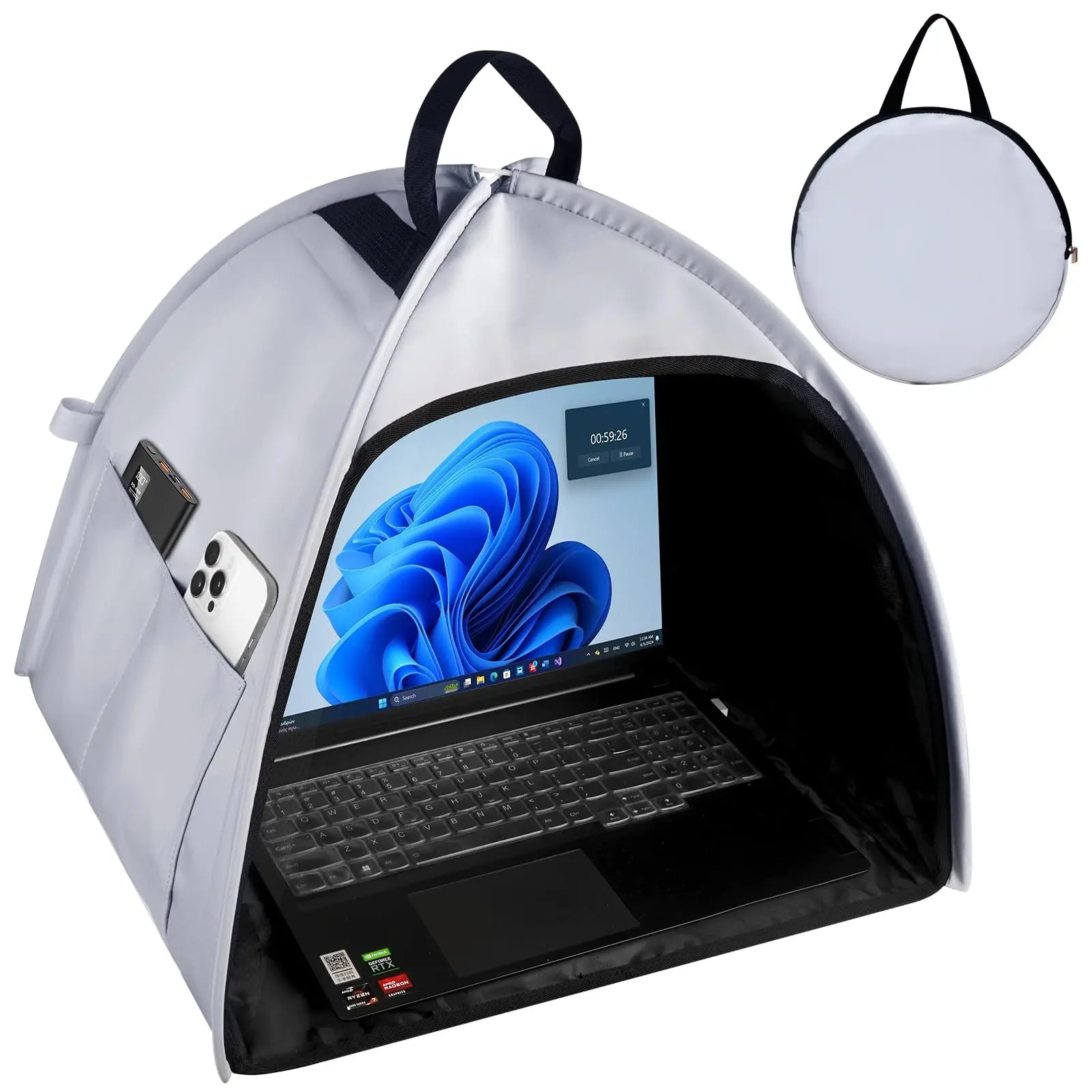 Multifunctional Foldable Laptop Sunshade and Privacy Screen