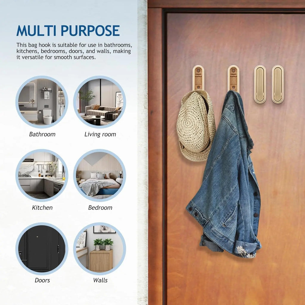 Foldable hook wall mount made of zinc alloy