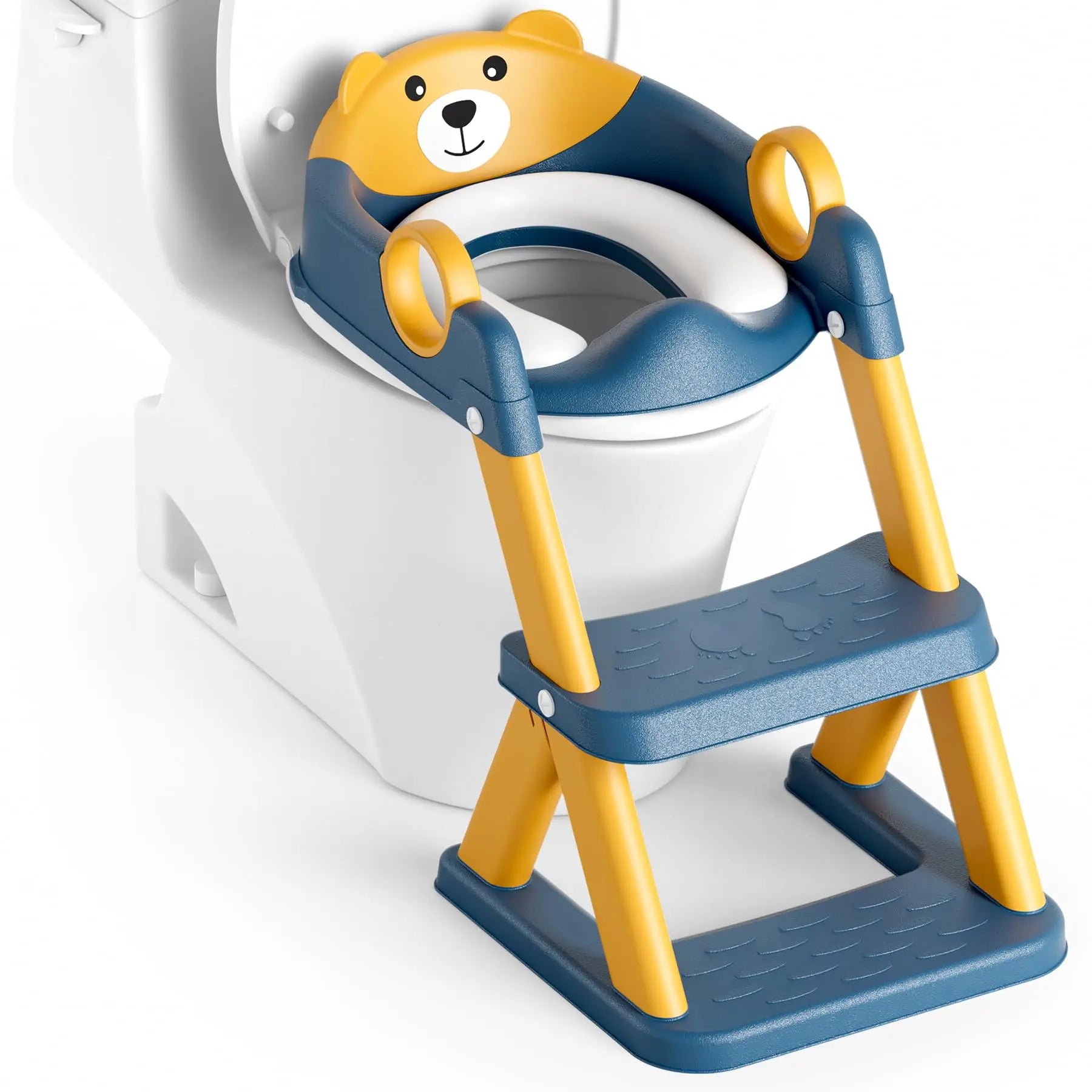 Little Bear Potty Training Seat, Upgraded 2-in-1 Toddler Toilet Seat