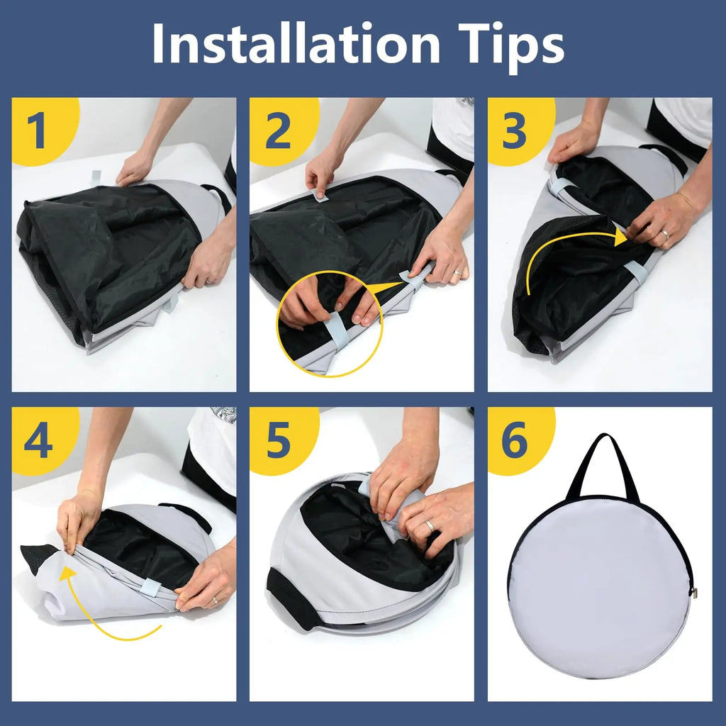Multifunctional Foldable Laptop Sunshade and Privacy Screen