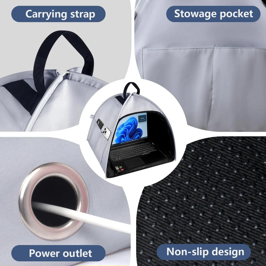 Multifunctional Foldable Laptop Sunshade and Privacy Screen