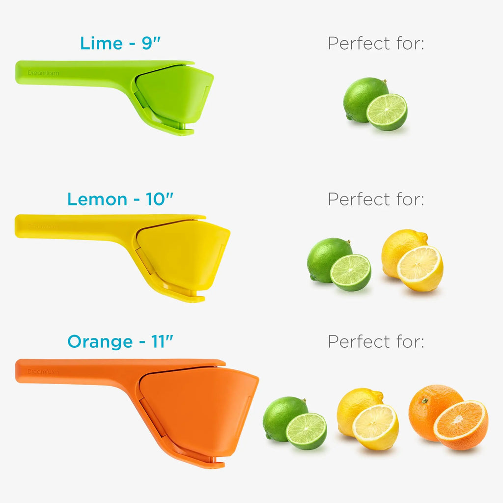 Original orange juice extractor - 11 inches, foldable and flat for storage, suitable for all citrus fruits
