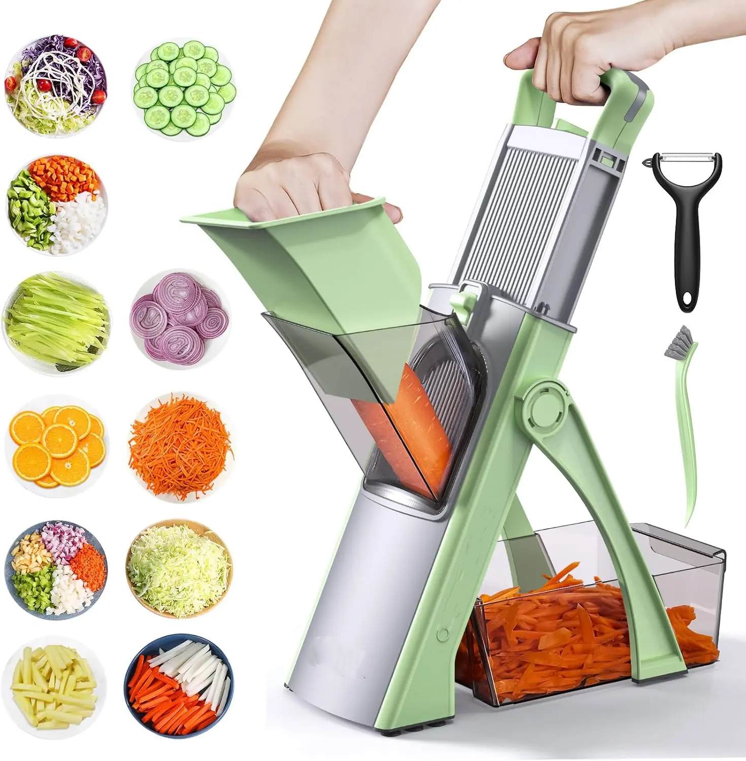 Multifunctional Vegetable Chopper, Slicer, and Dicer