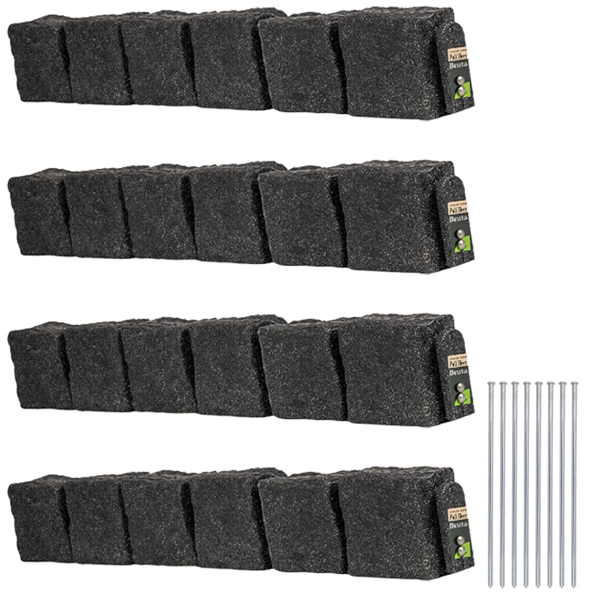 Artificial stone blocks (suitable for lawn edging, flower beds, and garden borders)