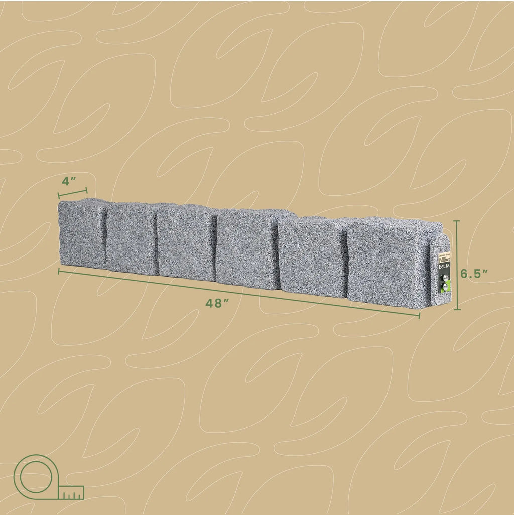 Artificial stone blocks (suitable for lawn edging, flower beds, and garden borders)