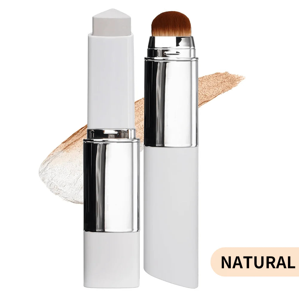 🎉Color-Changing Foundation Stick with Collagen Capsules - Dual-Ended with Detachable Brush