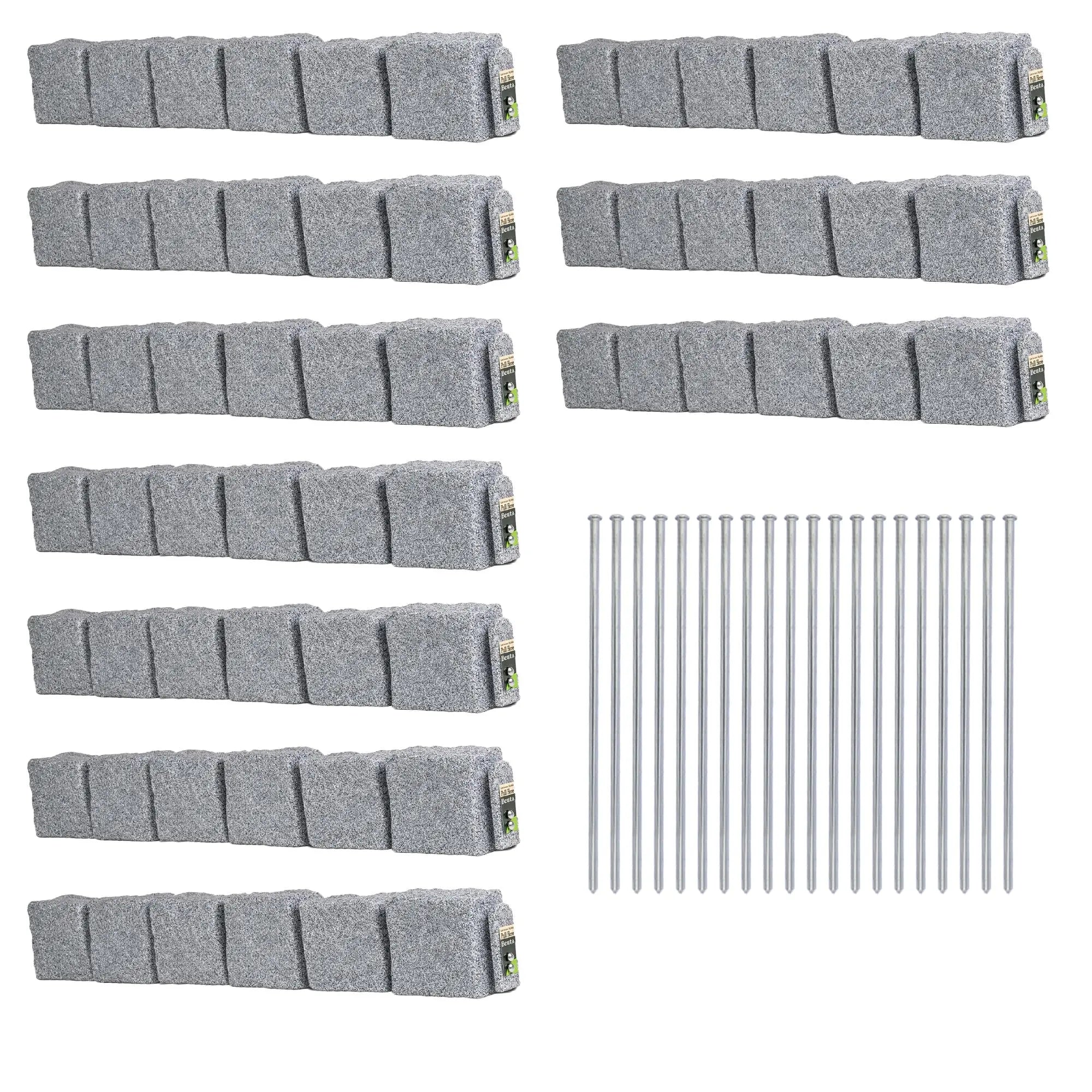 Artificial stone blocks (suitable for lawn edging, flower beds, and garden borders)
