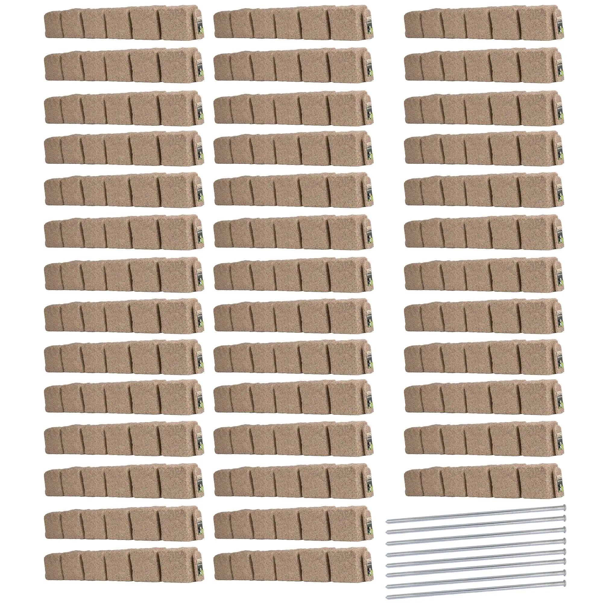 Artificial stone blocks (suitable for lawn edging, flower beds, and garden borders)