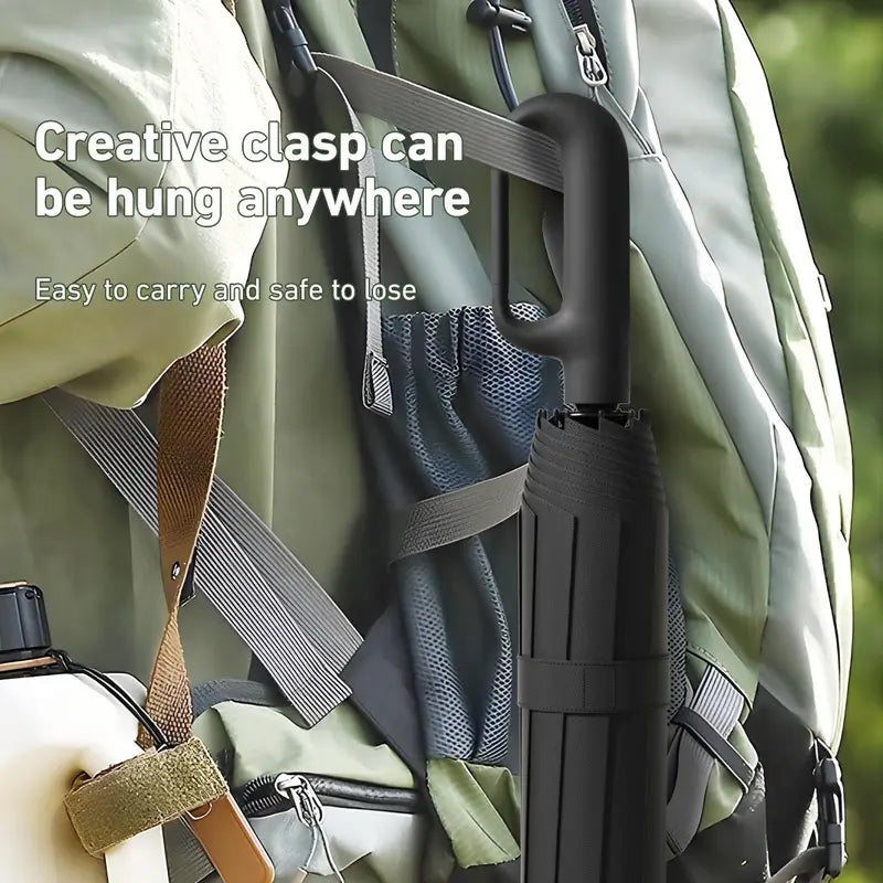 The Ultimate Drip-Free Inverted Umbrella with Carabiner Handle