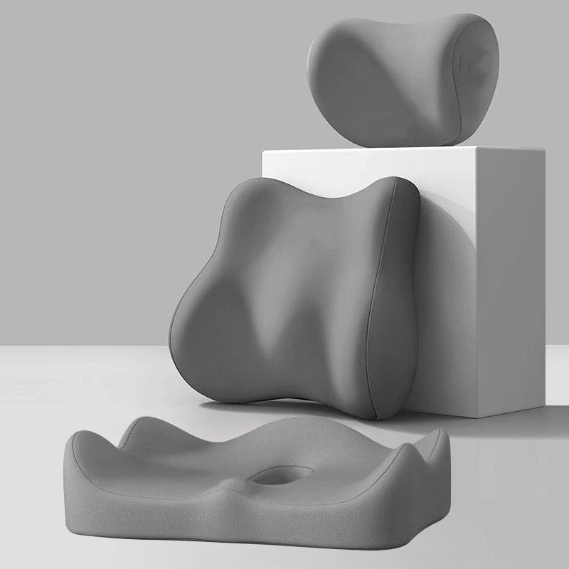 Memory Foam Neck and Lumbar Support Pillow-Fits all models