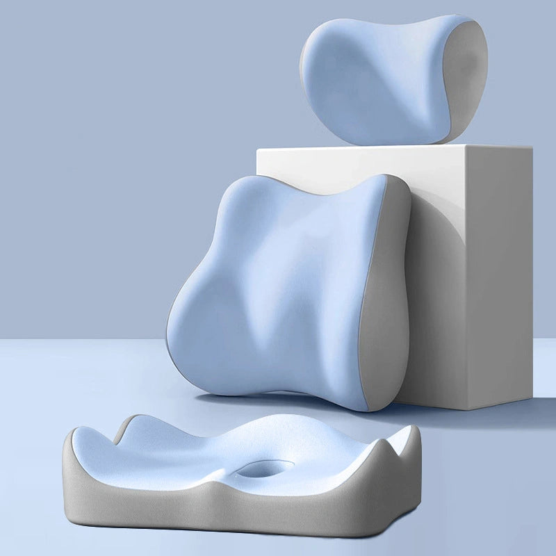 Memory Foam Neck and Lumbar Support Pillow-Fits all models