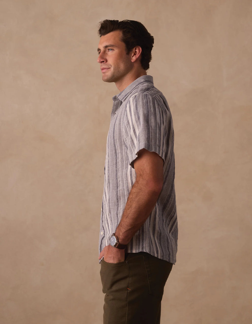 Freshwater Everyday Shirt in Positano Stripe
