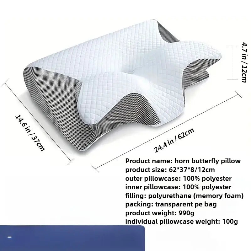 Butterfly-Shaped Memory Foam Neck Pillow