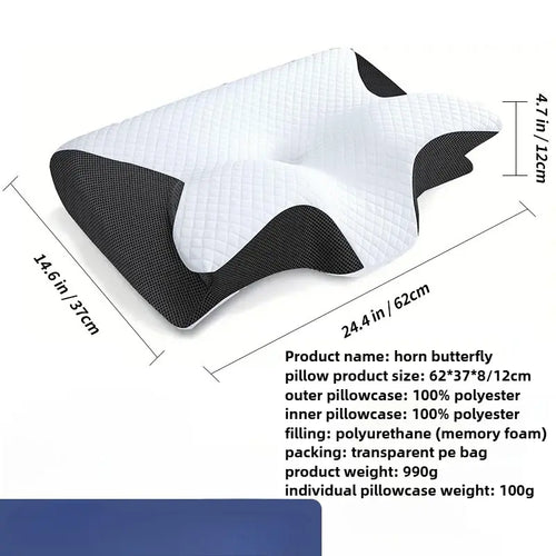 Butterfly-Shaped Memory Foam Neck Pillow