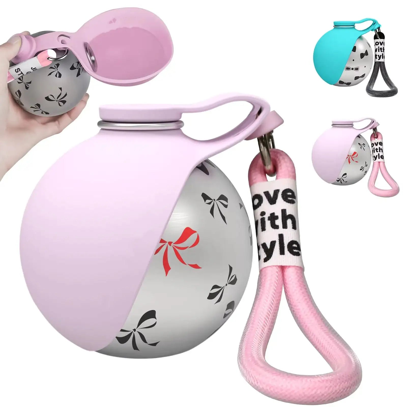 2-in-1 Portable Dog Water Bottle for Small Dogs - Leak-Proof