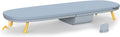 Compact Folding Tabletop Ironing Board with Iron Holder & Wall Mount, Space-Saving Grey/Yellow Design
