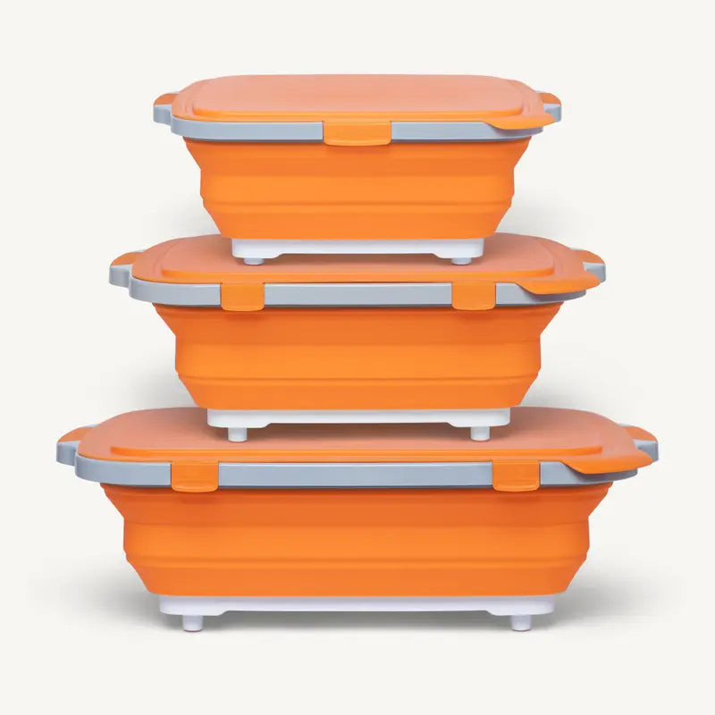 3pc Collapsible BBQ Prep Tub Set