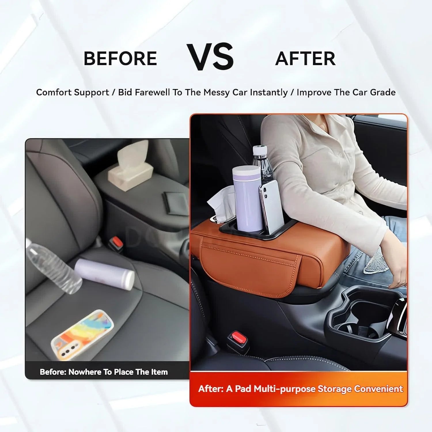Car Comfort Armrest Organizer