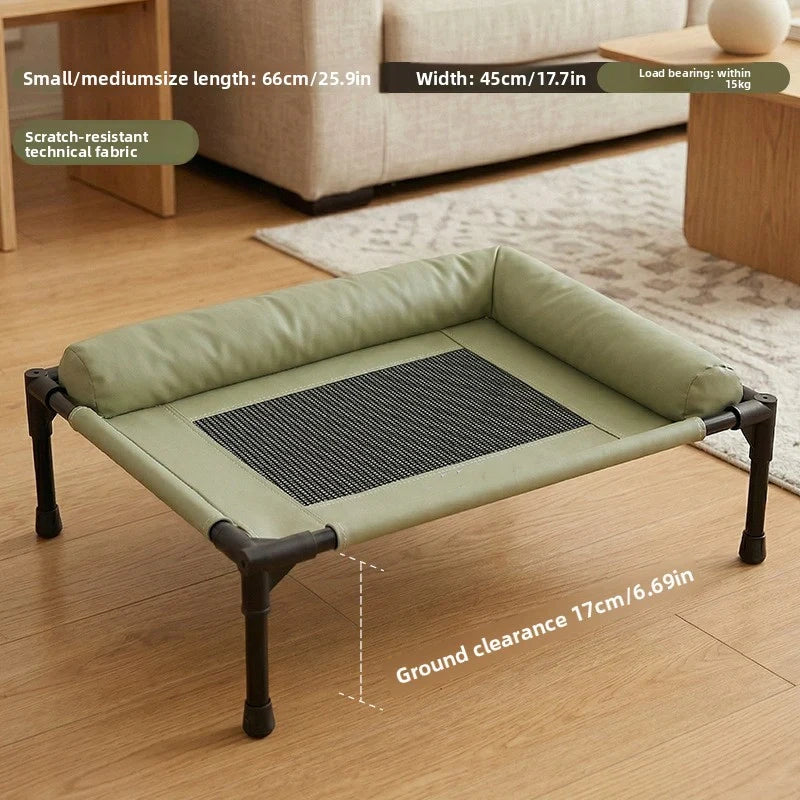 Pet high leg cot